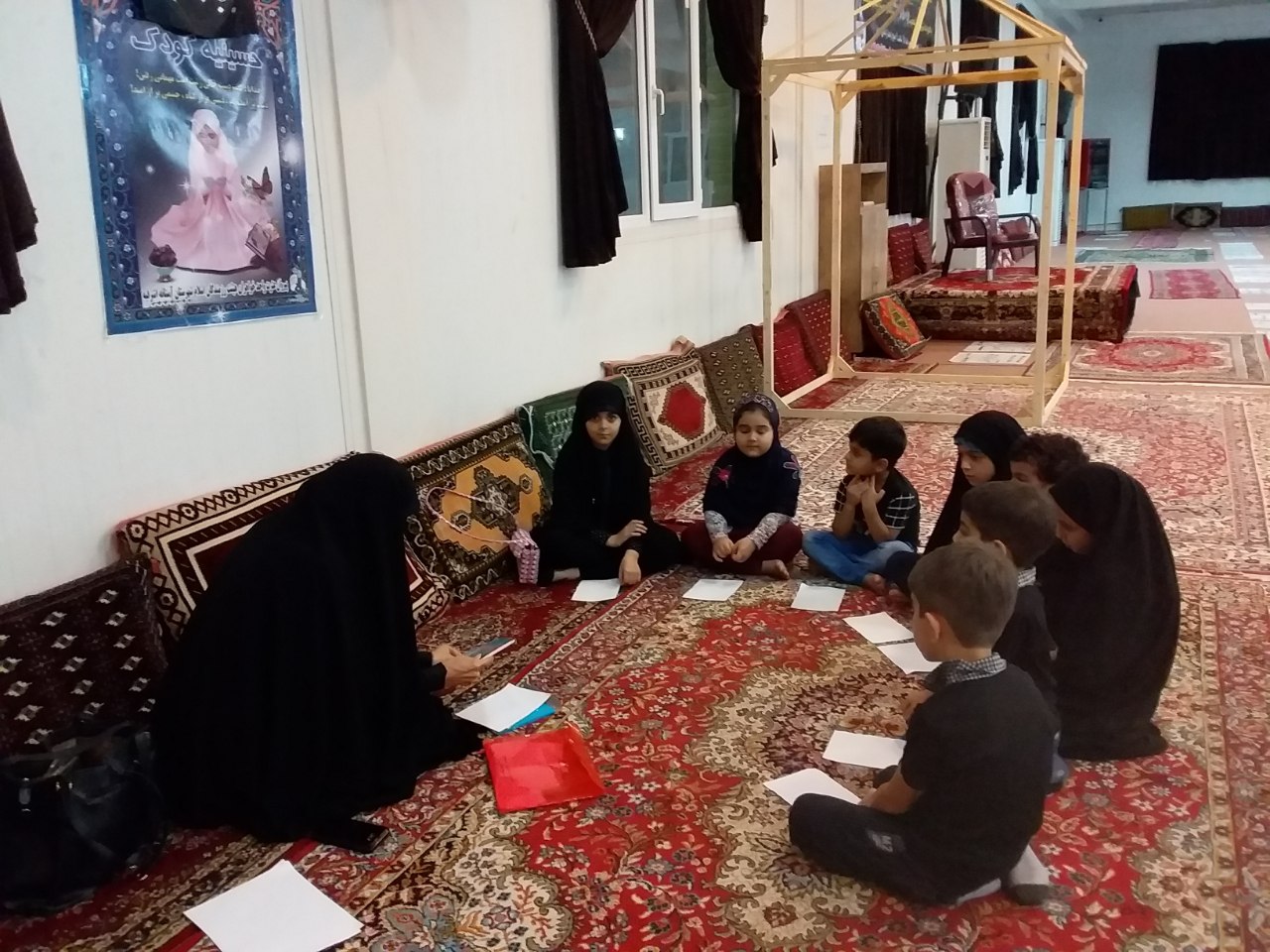 بازگشایی حسینیه کودک در آستانه اشرفیه