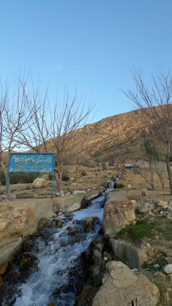 کاشت درخت به مناسبت هفته منابع طبیعی در حاشیه جوی چشمه اب تزنگ