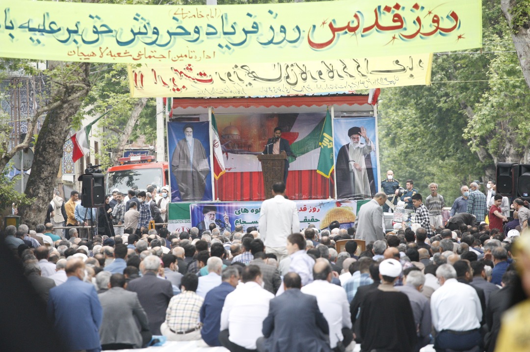 حضور مردم لاهیجان در راهپیمایی روز قدس