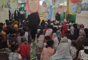 برگزاری جشن کودکان رضوی در آستانه مقدّس حضرت سیدحمزه ع (باغمزار )کاشمر