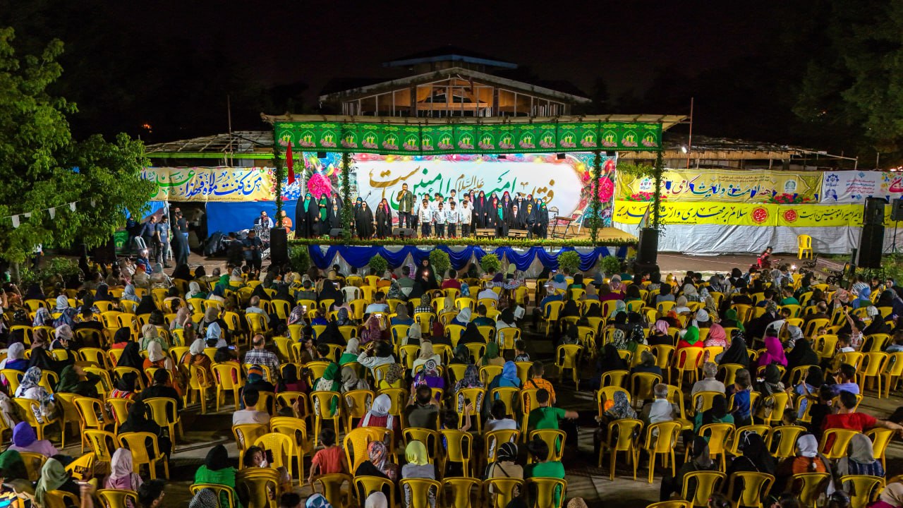 جشن عید غدیر با استقبال گسترده مردم در جزیره استخر لاهیجان برگزار شد