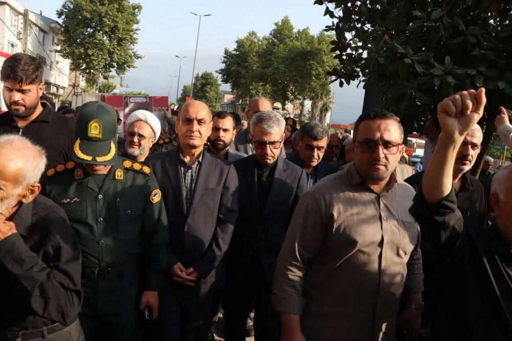 حضور استاندار گیلان و سخنگوی وزارت خارجه در مراسم تشییع شهدای آستانه‌اشرفیه