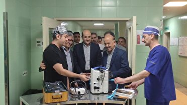 اختصاص دستگاه کرانیوتوم به بیمارستان پیروز لاهیجان