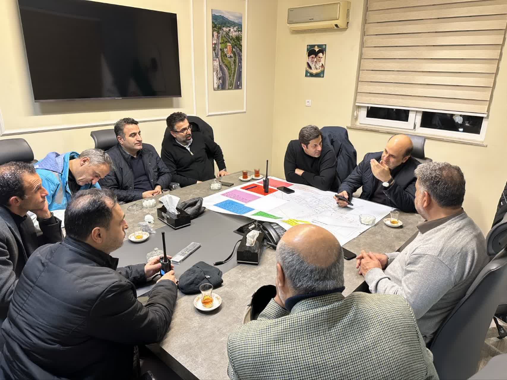 بازدید فرماندار لاهیجان از ستاد عملیات زمستانی شهرداری